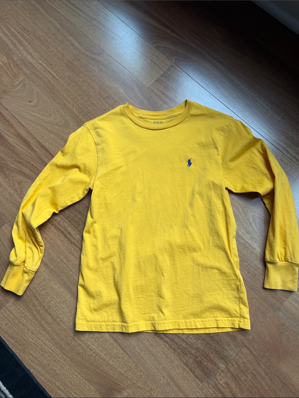 Polo by Ralph Lauren Bright Yellow Long-Sleeve Tee with Blue Pony